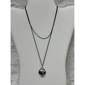 Monica Rich Kosann Sterling Silver Owl Statement Necklace #62560